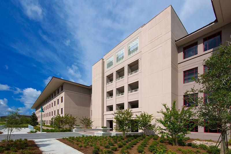 Exterior photo of Ave Maria University Housing building